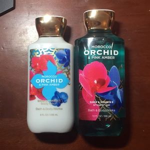 Bath & Body Works shower gel and body lotion